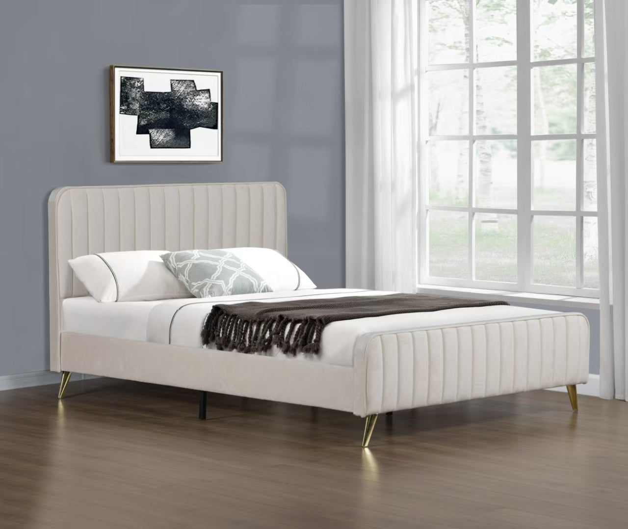 4647 Vivi Enchanted Velvet Bed Frame