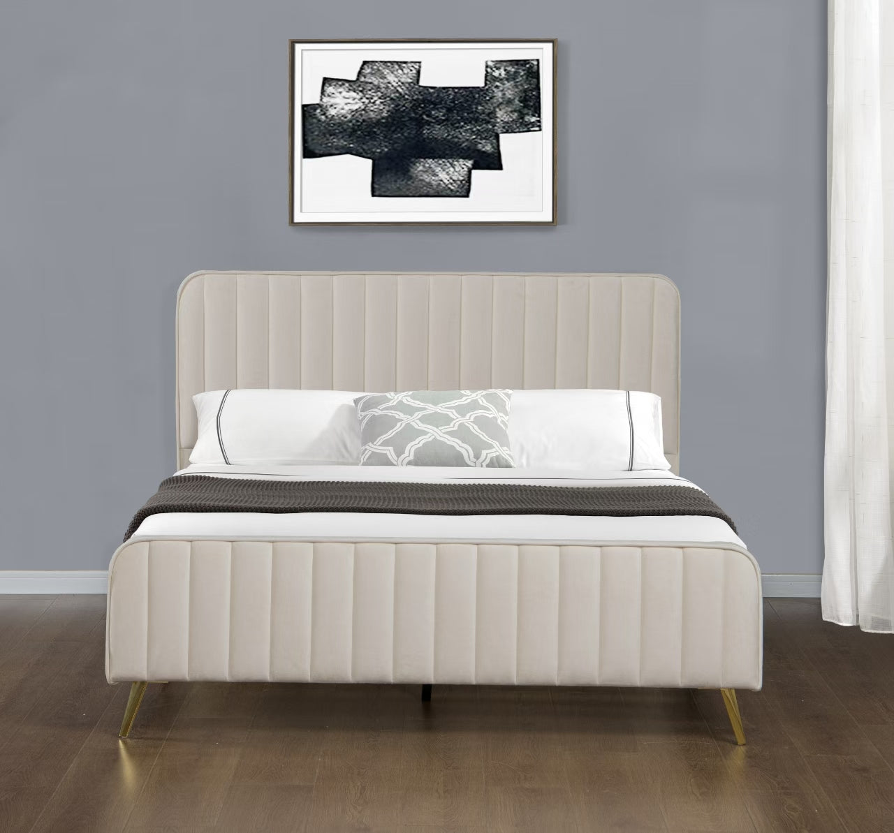 4647 Vivi Enchanted Velvet Bed Frame