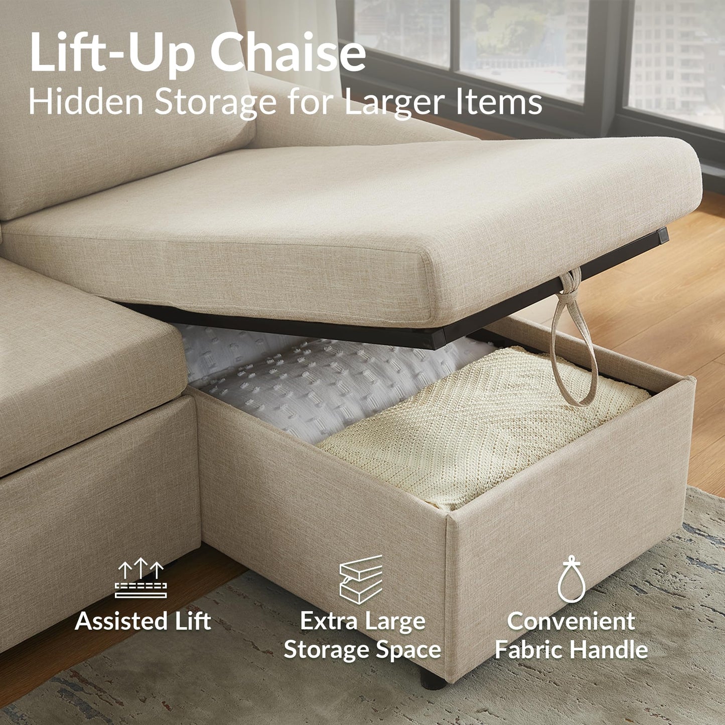 pre-order U-Shape Pull Out Sofa Bed EST ARRIVAL END OF SEP