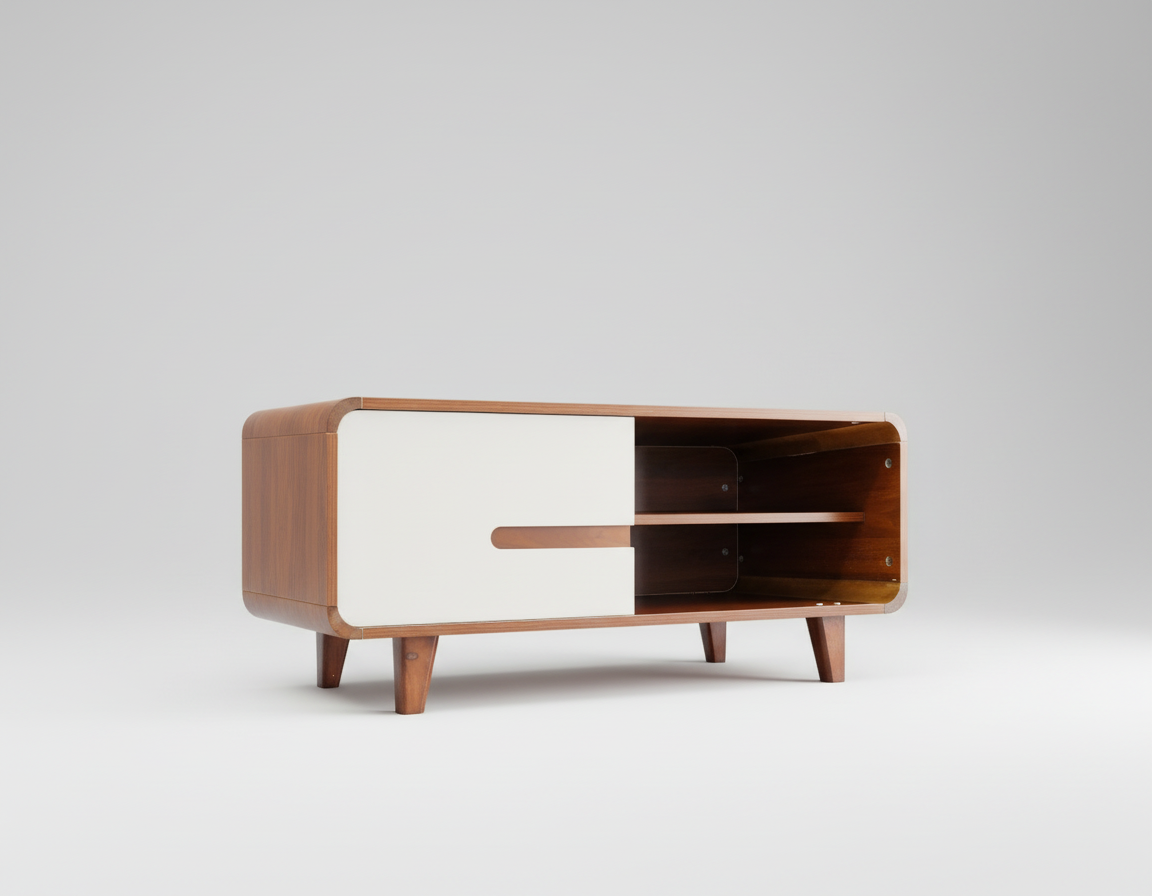 FLOOR STOCK CLEARANCE-100cm Walnut Snow Frost Coffee table