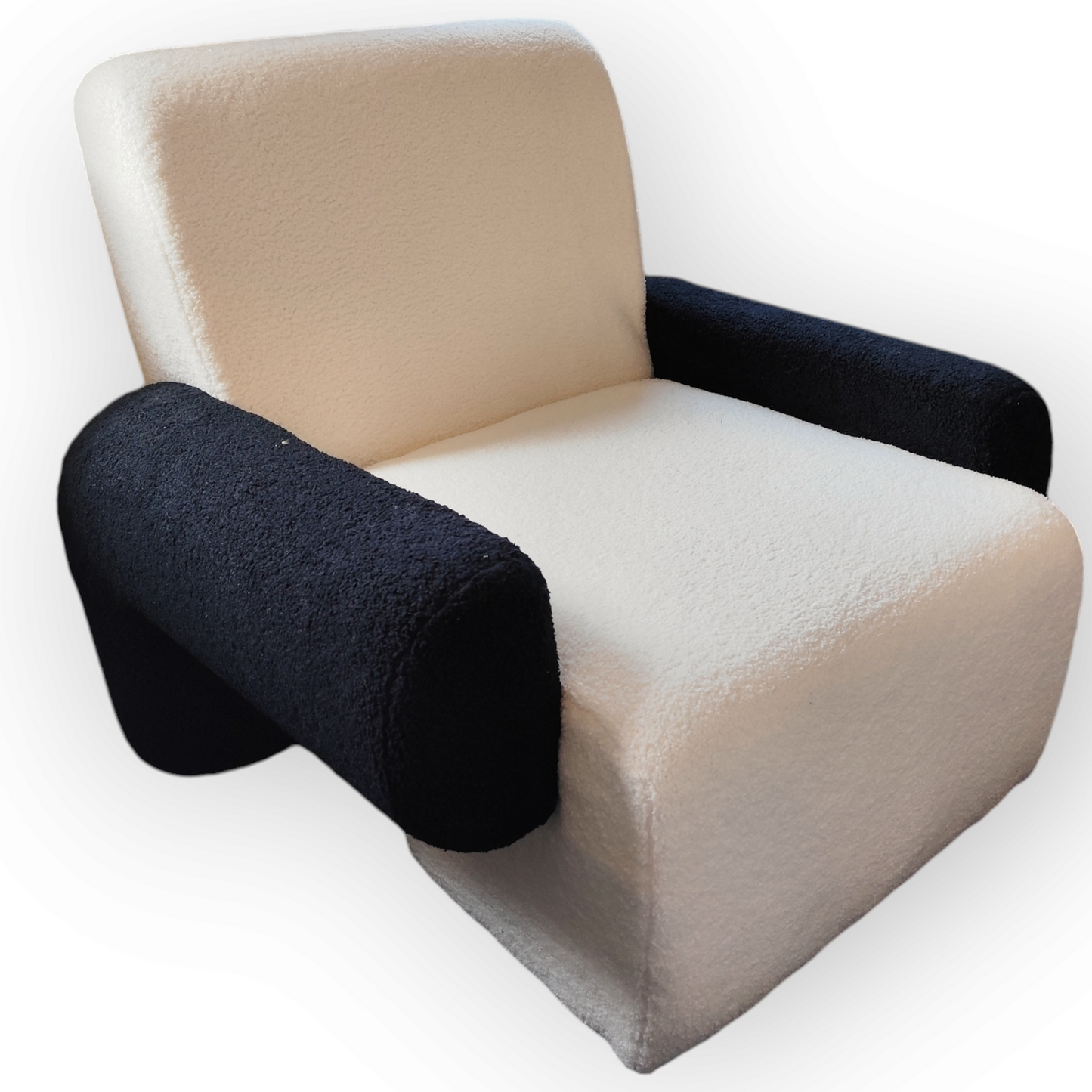 Panda boucle arm chair