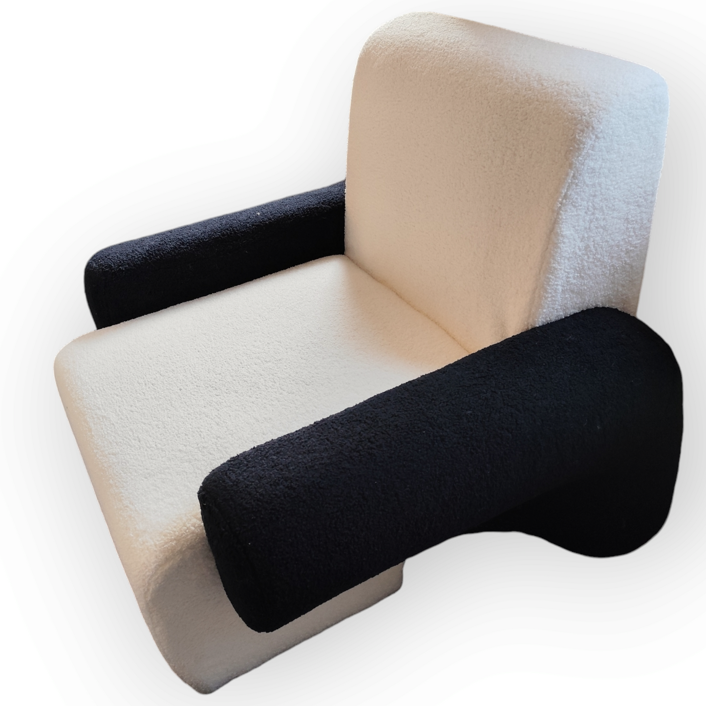 Panda boucle arm chair