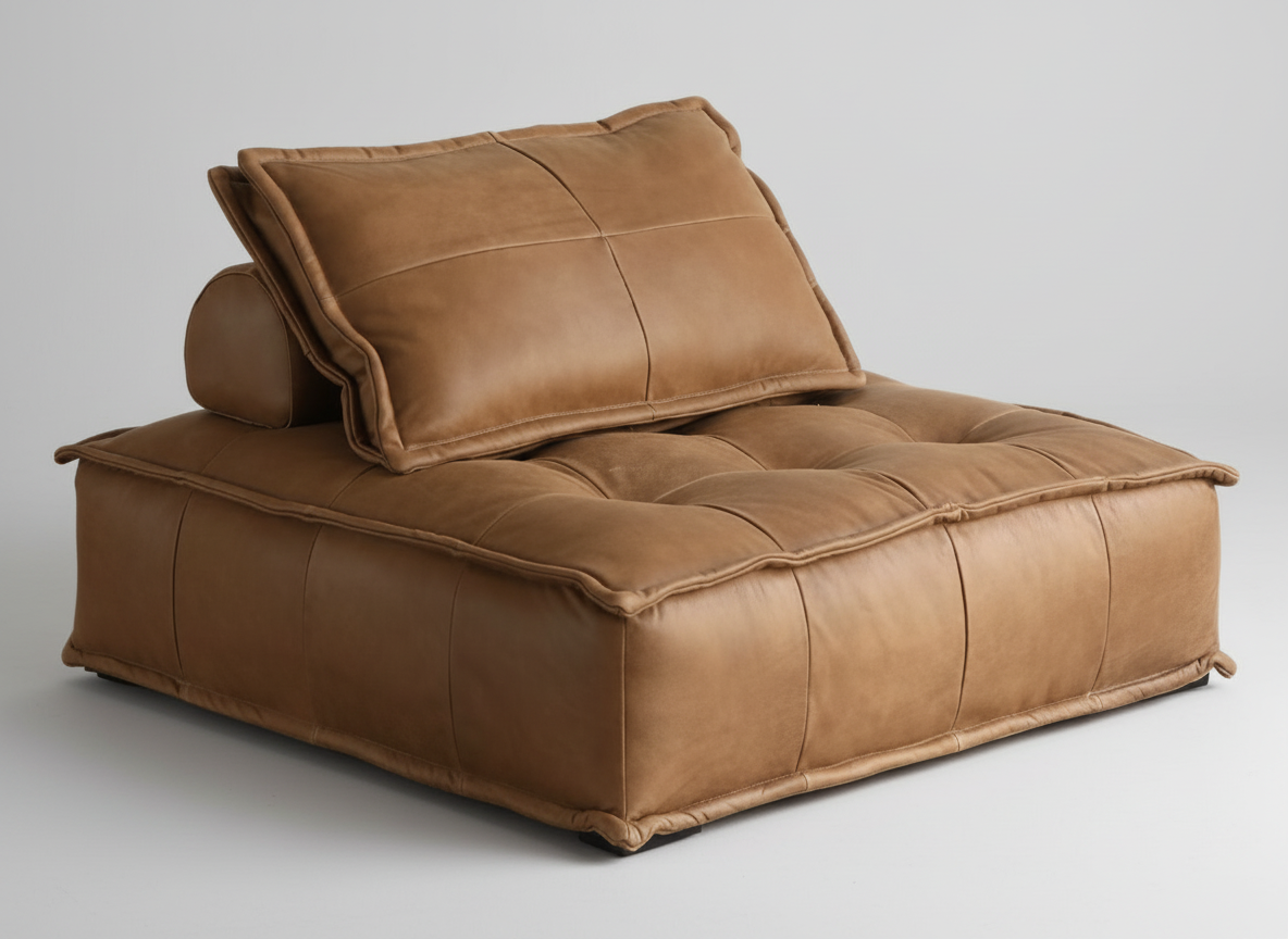 FLOOR STOCK CLEARANCE-TOFU Module Leathaire sofa