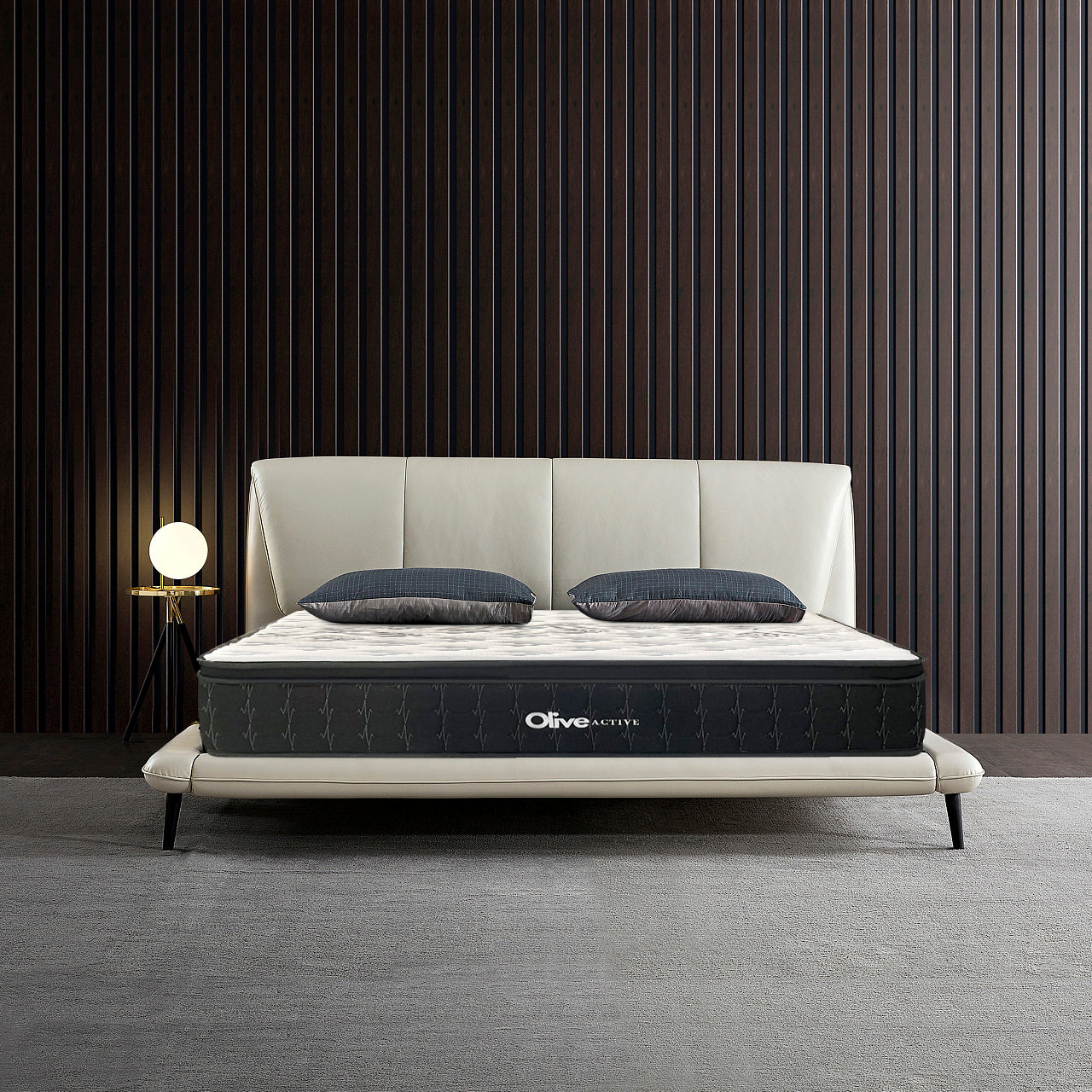 OLIVE ACTIVE Memory Eurotop 5 Zone Pocket Spring Mattress