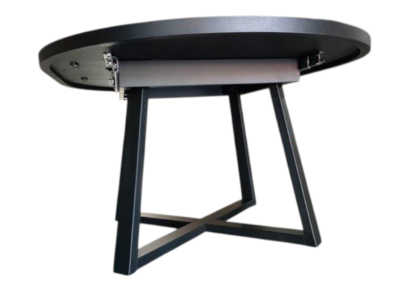 Varenna Extension Dining Table-Black 120-160cm