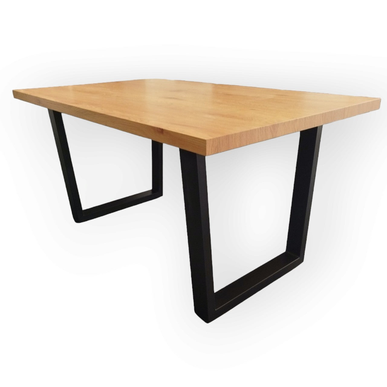 Modern Oakwood 150cm Dining Table with Metal Legs(Rectangular)