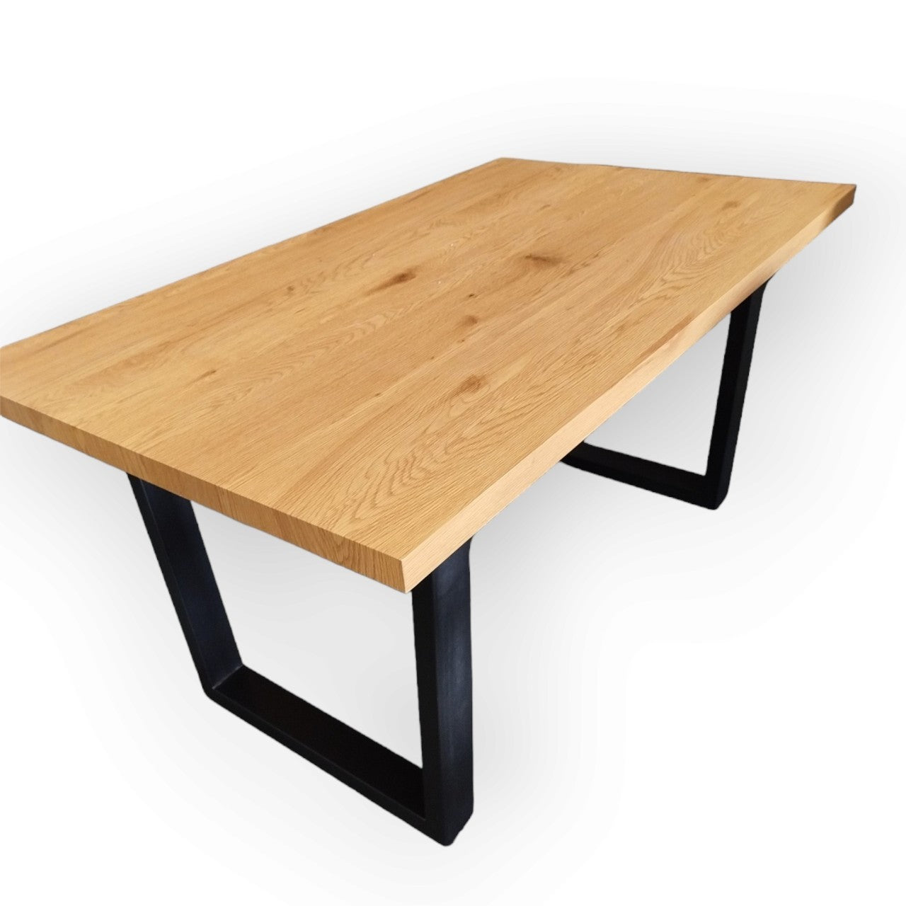 Modern Oakwood 150cm Dining Table with Metal Legs(Rectangular)