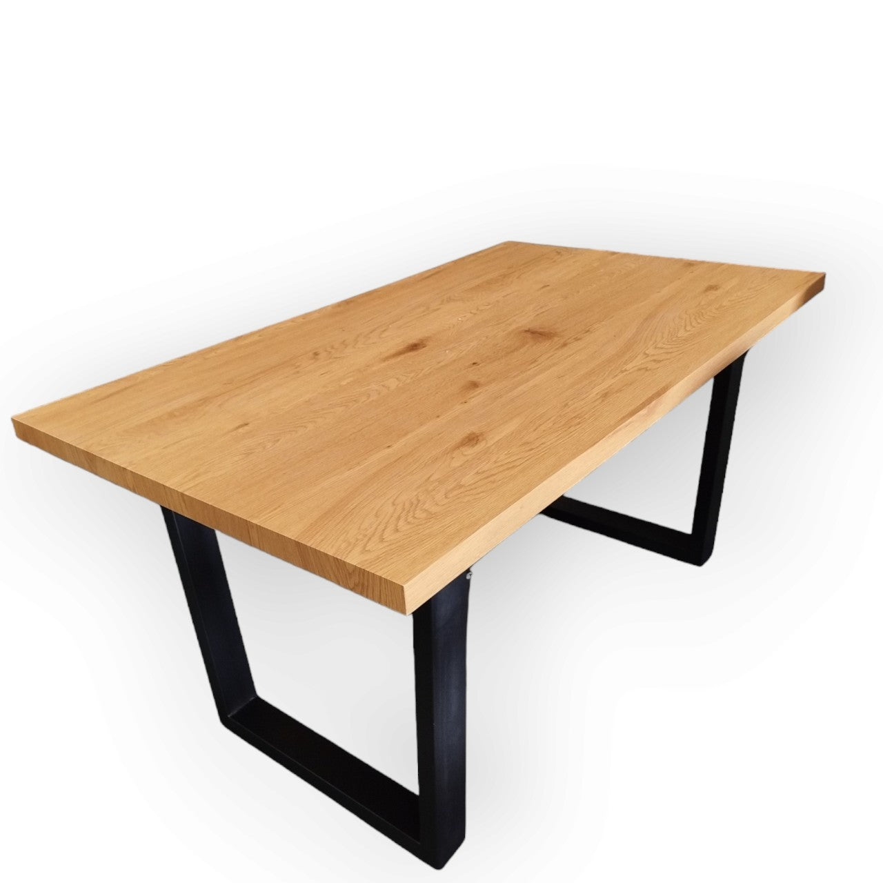 Modern Oakwood 150cm Dining Table with Metal Legs(Rectangular)