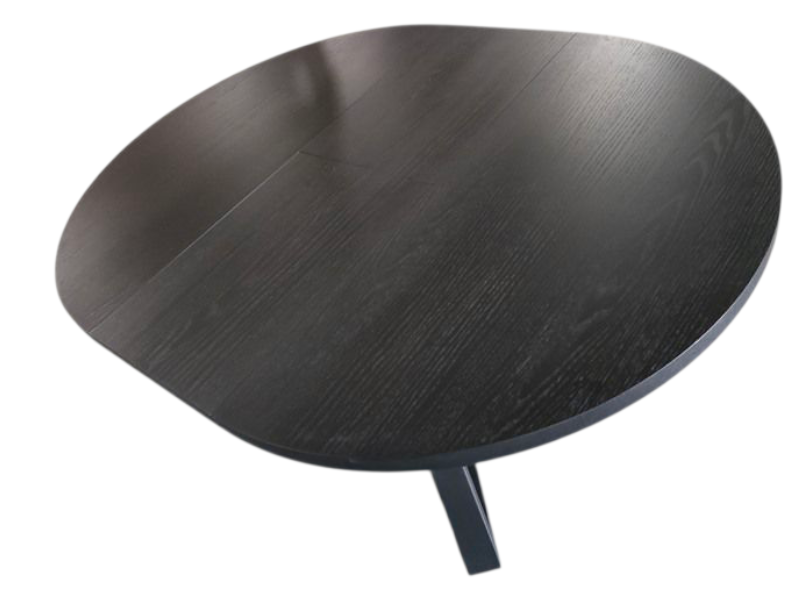 Varenna Extension Dining Table-Black 120-160cm