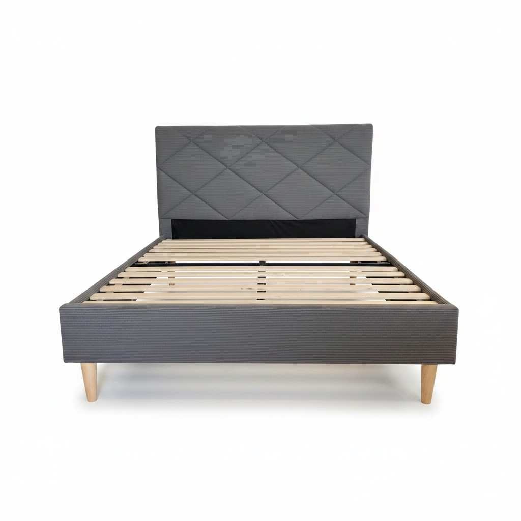 Dimond Shine Corduroy bedframe-Grey