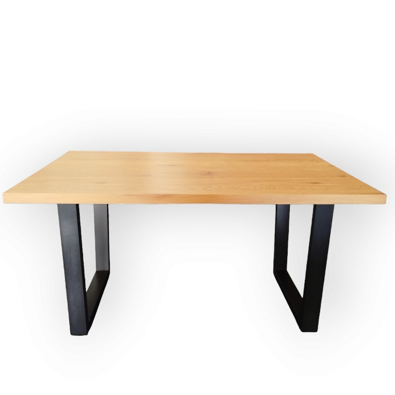 Modern Oakwood 150cm Dining Table with Metal Legs(Rectangular)