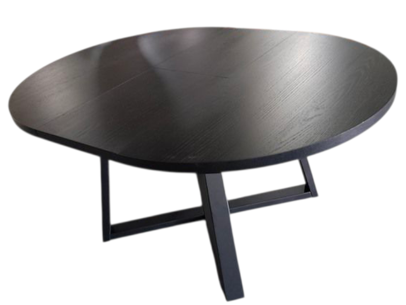 Varenna Extension Dining Table-Black 120-160cm