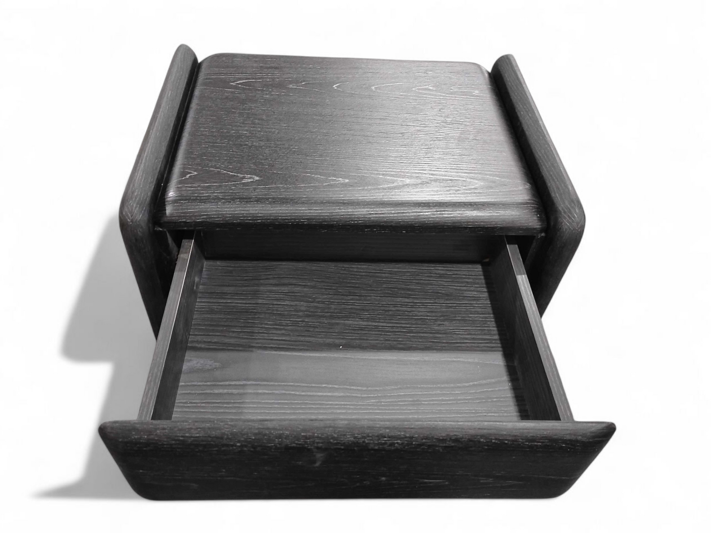 Nora Black Oak Bedside Table