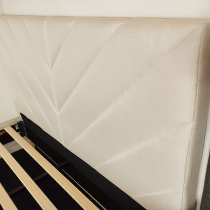 Leavy Serenity Linen Beige Bedframe - OliOli Store