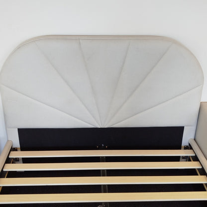 Castle leathaire bedframe-Cream