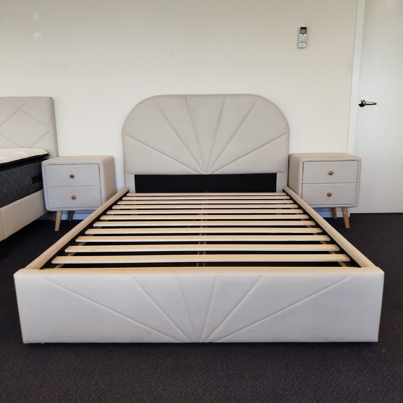 Castle leathaire bedframe-Cream