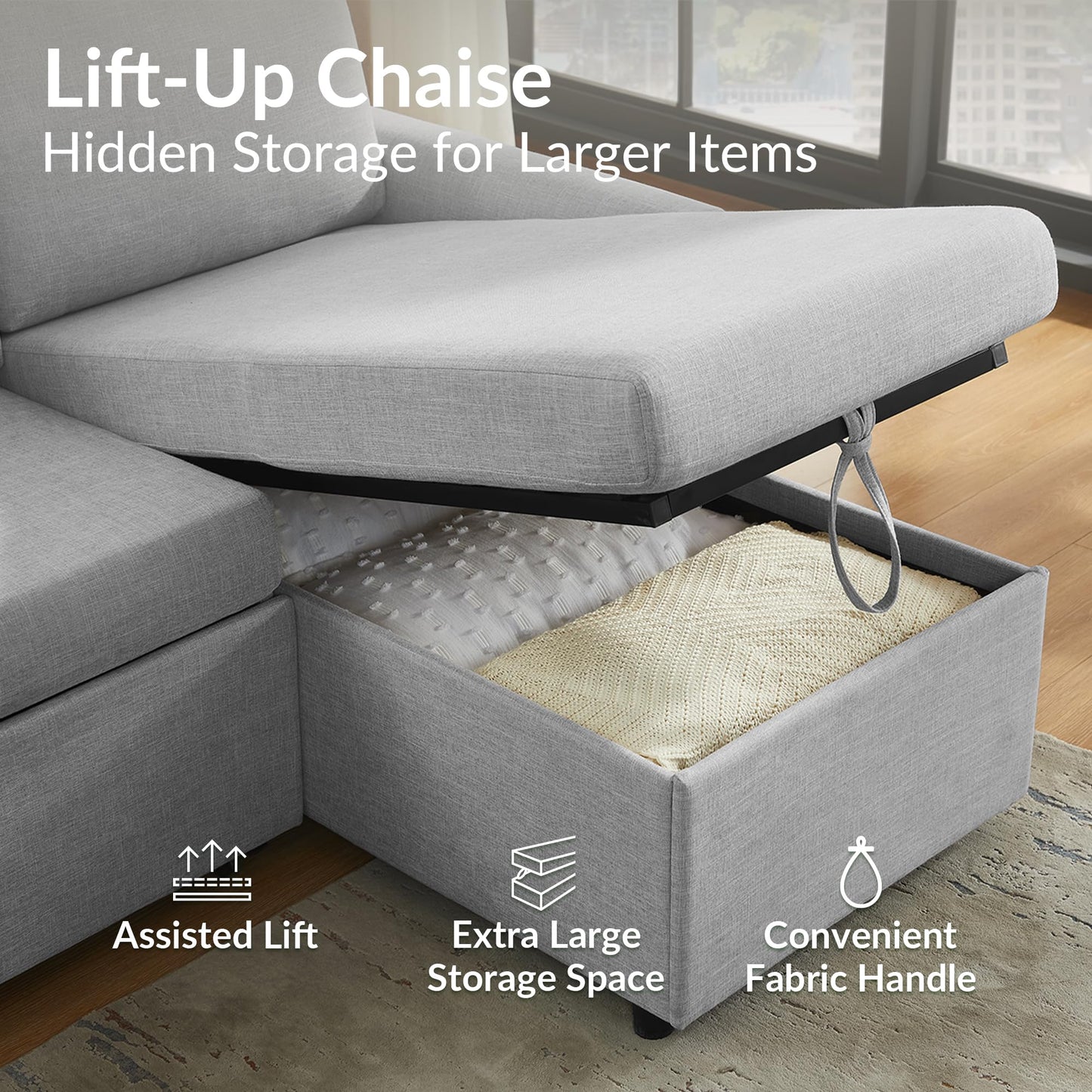 pre-order U-Shape Pull Out Sofa Bed EST ARRIVAL END OF SEP