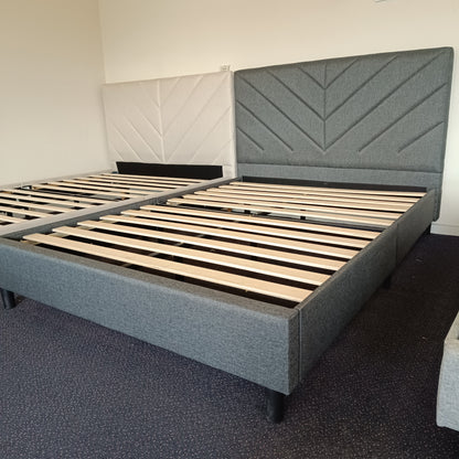 Leavy Midnight Linen Bedframe - OliOli Store