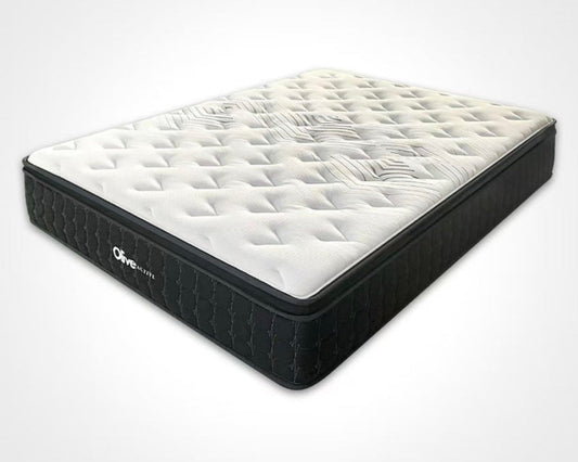 OLIVE ACTIVE Memory Eurotop 5 Zone Pocket Spring Mattress