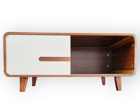 FLOOR STOCK CLEARANCE-100cm Walnut Snow Frost Coffee table