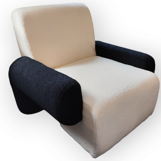 Panda boucle arm chair