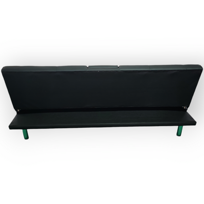 188cm PU leather Modern Convertible Sofa Bed with Pull-Out Cup Holder