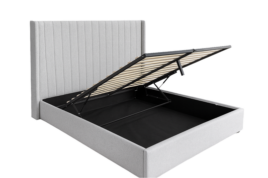 Vero Grey Linen Gaslift Bedframe