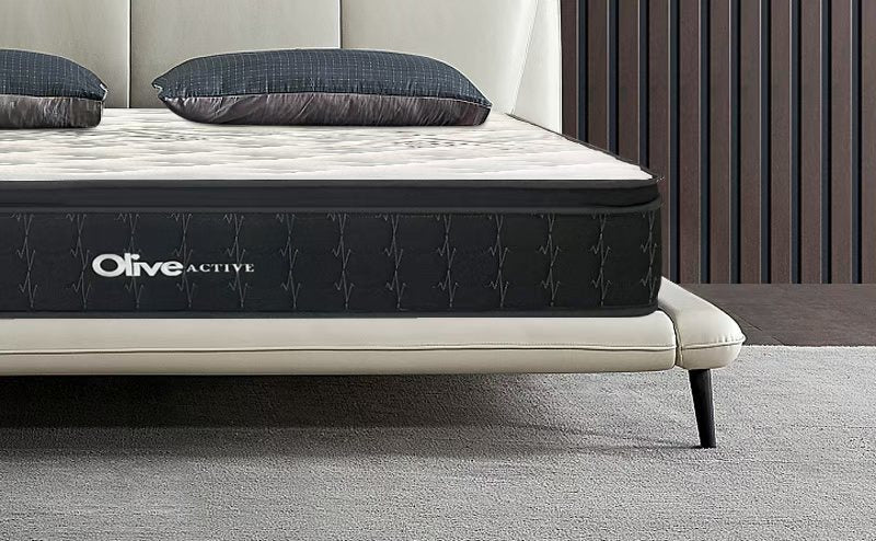 OLIVE ACTIVE Memory Eurotop 5 Zone Pocket Spring Mattress