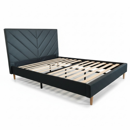 Leavy Forest Charcoal Bedframe