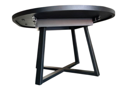Varenna Extension Dining Table-Black 120-160cm