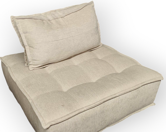 FLOOR STOCK CLEARANCE-TOFU Module Cream fabric sofa