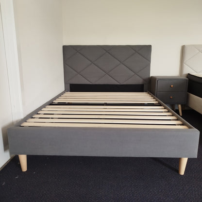 Dimond Shine Corduroy bedframe-Grey