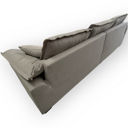 FLOOR STOCK CLEARANCE-300cm 4 seater Elephant grey firm seat sofa