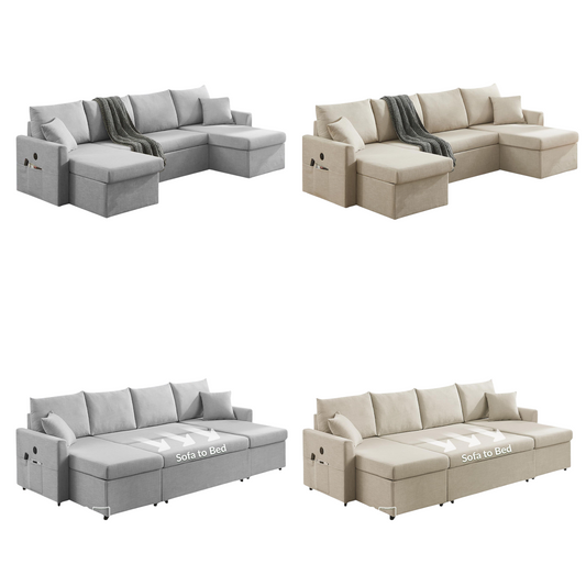 pre-order U-Shape Pull Out Sofa Bed EST ARRIVAL END OF SEP
