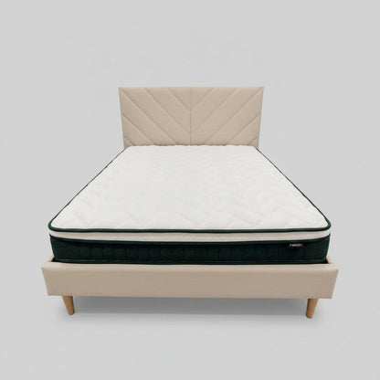 Leavy Serenity Linen Beige Bedframe