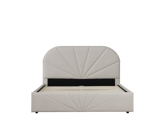 Castle leathaire bedframe-Cream