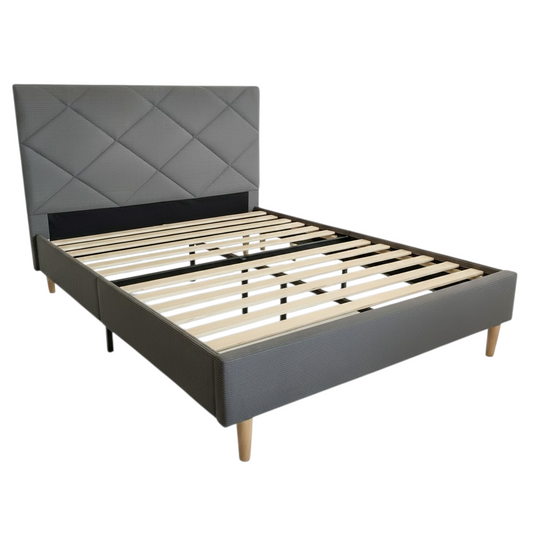 Dimond Shine Corduroy bedframe-Grey
