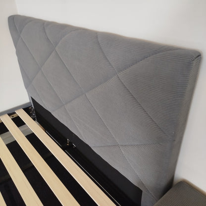 Dimond Shine Corduroy bedframe-Grey
