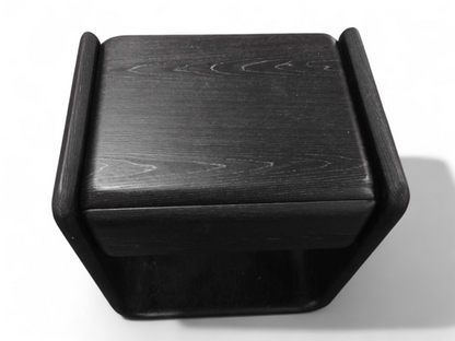 Nora Black Oak Bedside Table