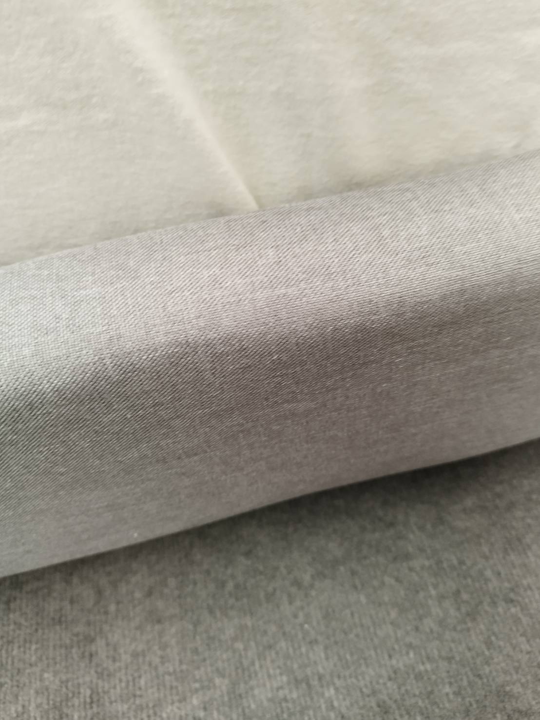 Queen size Mid-Century Linen Grey Bedframe adjustable bed Head