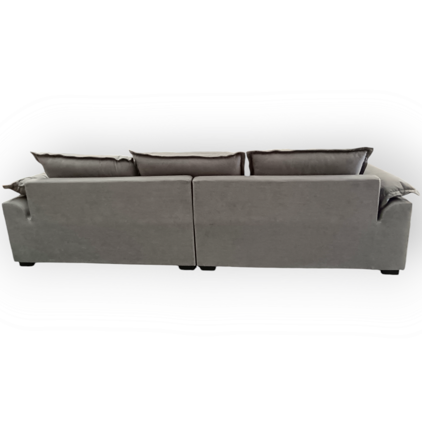 FLOOR STOCK CLEARANCE-300cm 4 seater Elephant grey firm seat sofa