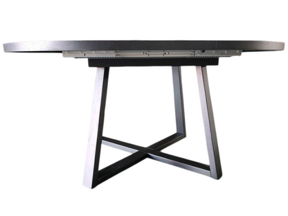 Varenna Extension Dining Table-Black 120-160cm